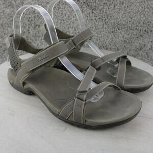Teva Verra Gray Mist Strappy Hiking Walking Sandals Womens 8